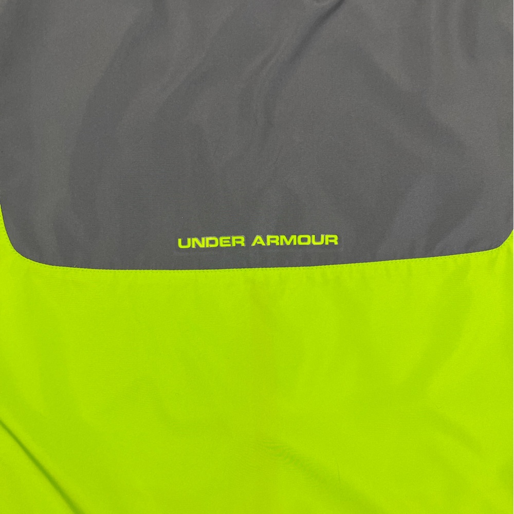 Under Armor Mock Neck Windbreaker Jacket Green Gray Youth XL‎ - Picture 6 of 13